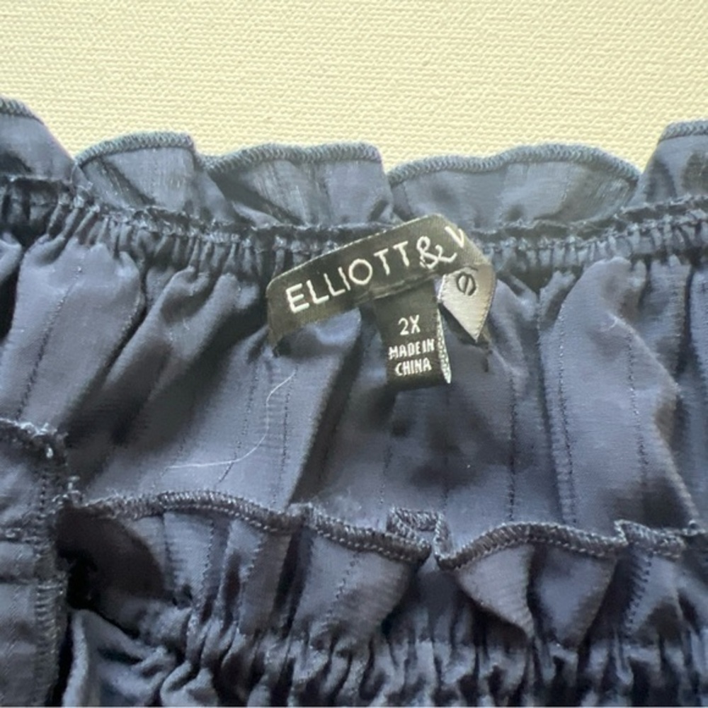 NWT Elliott & Vine Dress Women’s Navy Blue Chambray Size 2XL (A4) - Picture 5 of 7